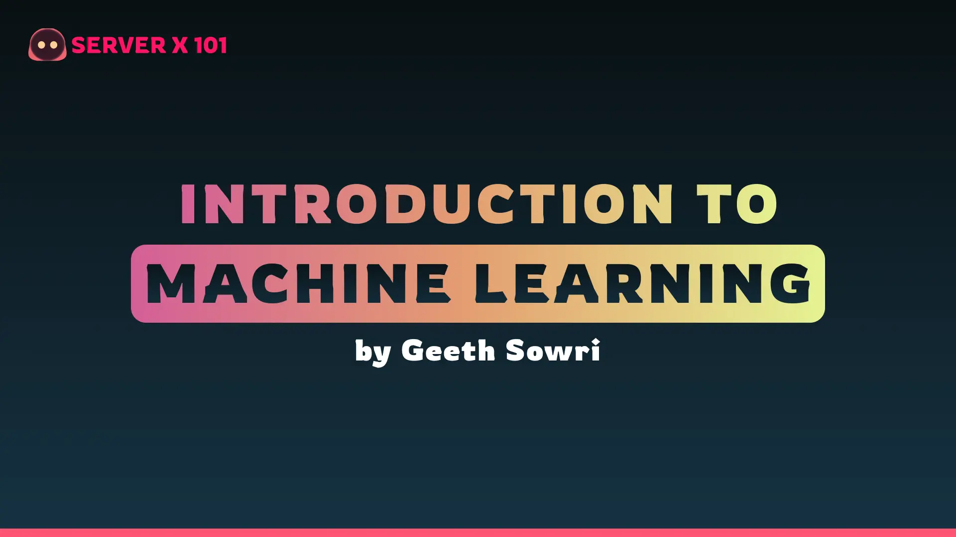 Practical Introduction To Machine Learning
